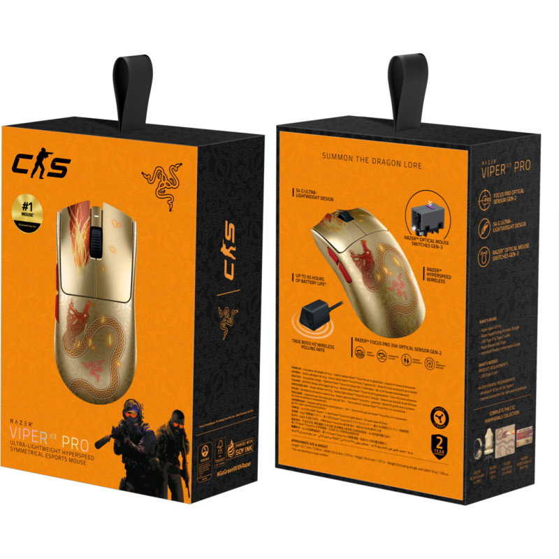 Комп'ютерна миша Razer Viper V3 PRO Wireless Counter-Strike 2 Edition (RZ01-05120800-R3M1)