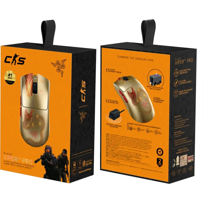 Компьютерная мышь Razer Viper V3 PRO Wireless Counter-Strike 2 Edition (RZ01-05120800-R3M1)