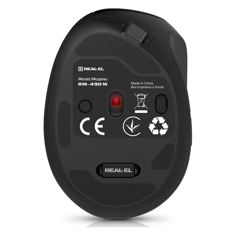 Компьютерная мышь REAL-EL RM-490W Black