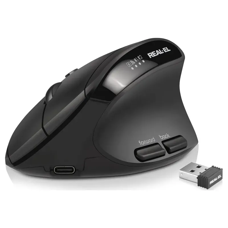 Компьютерная мышь REAL-EL RM-490W Black