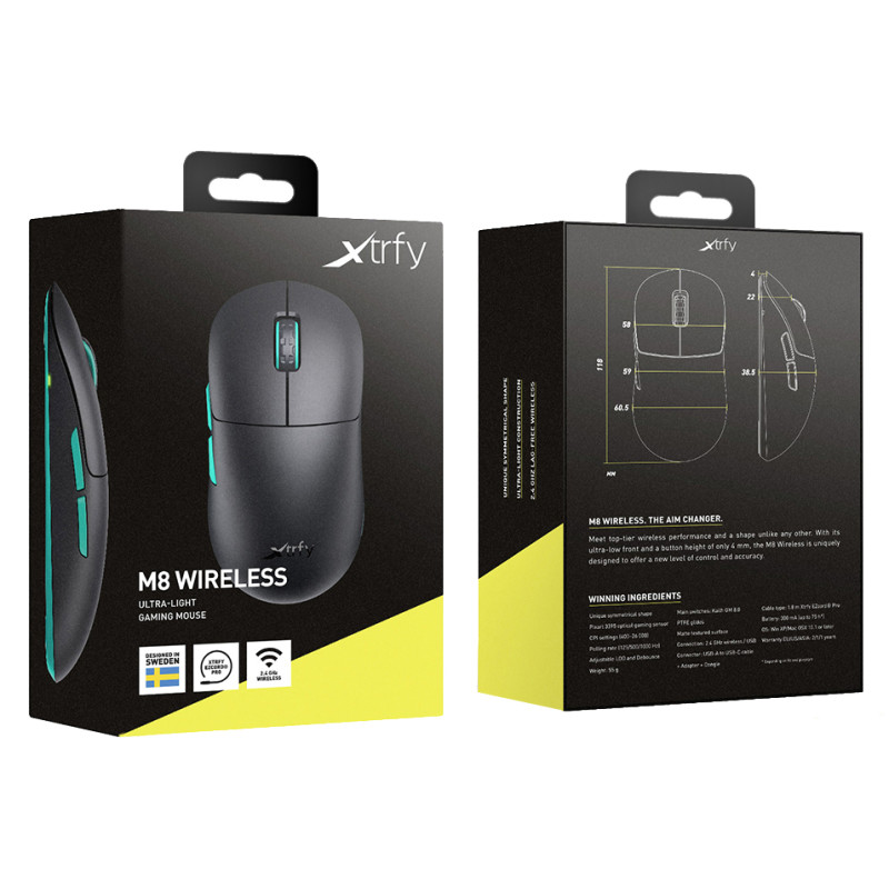 Xtrfy M8 Wireless Black (M8W-RGB-BLACK)