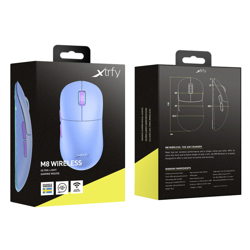 Xtrfy M8 Wireless Frosty Purple (M8W-RGB-PURPLE)