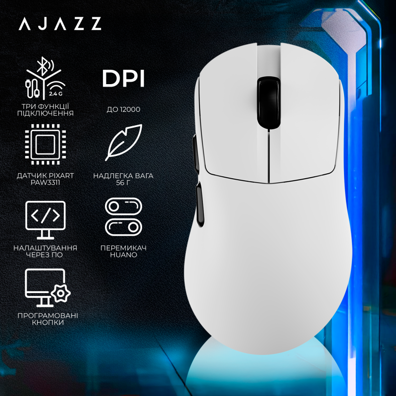 Ajazz AJ179-V2-MAX-W