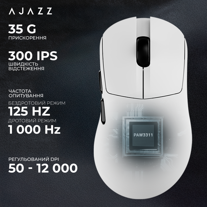 Ajazz AJ179-V2-MAX-W