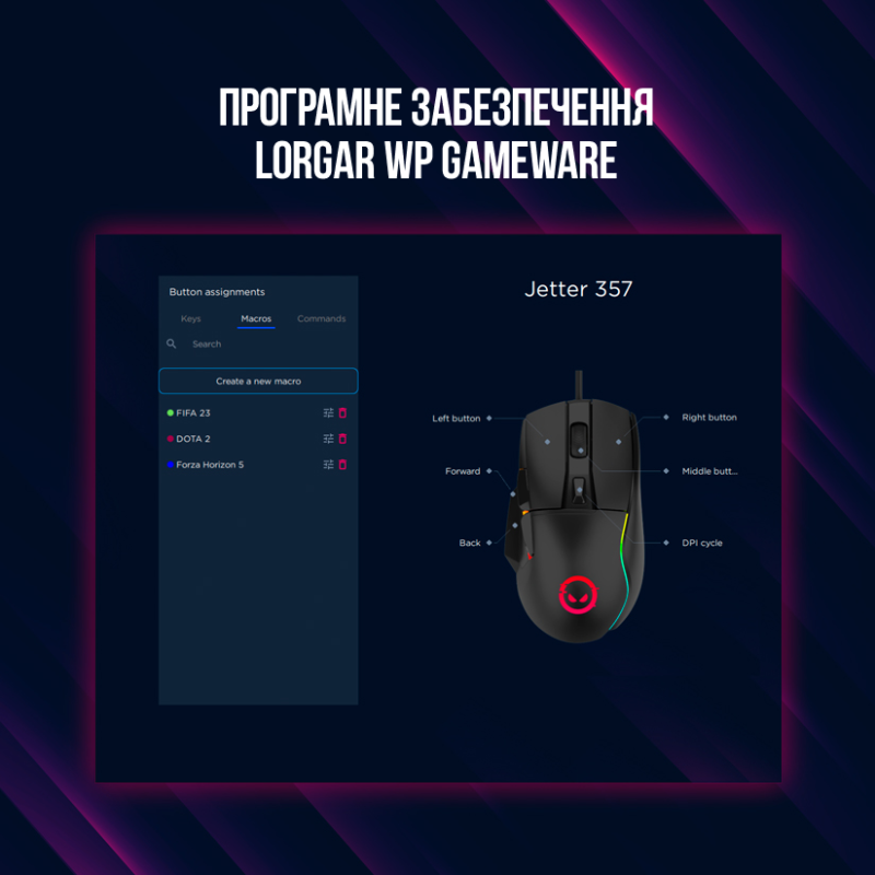 Комп'ютерна миша Lorgar Jetter 357 (LRG-GMS357)
