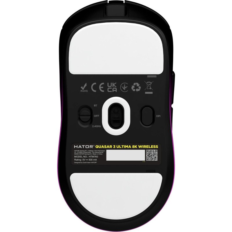 Компьютерная мышь Hator Quasar 3 Ultima 8K Wireless Black/Violet (HTM760)