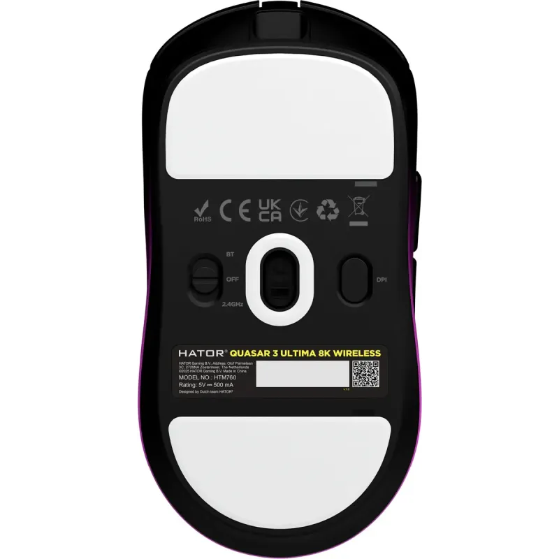 Комп'ютерна миша Hator Quasar 3 Ultima 8K Wireless Black/Violet (HTM760)