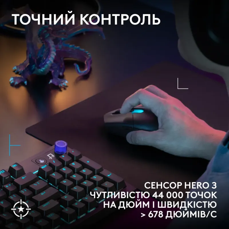 Комп'ютерна миша Logitech G305 X Superlight Black (910-007739)