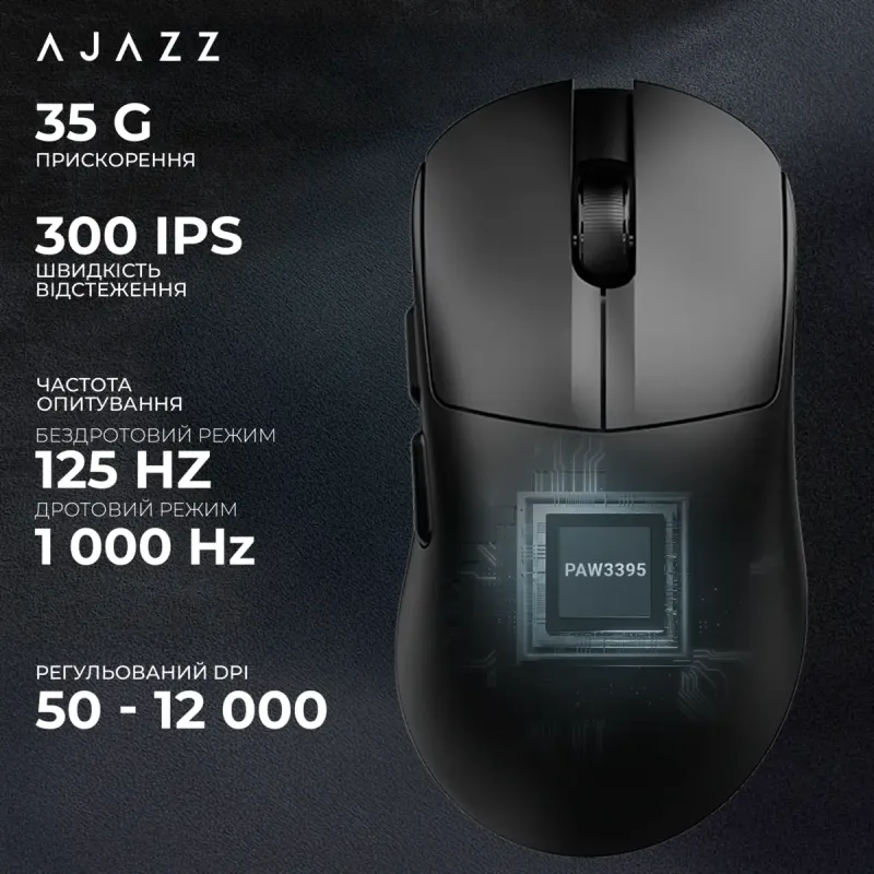 Компьютерная мышь Ajazz AJ179-V2-MAX-B