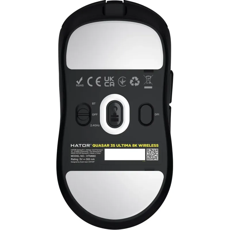 Комп'ютерна миша Hator Quasar 3S Ultima 8K Wireless Black (HTM660)