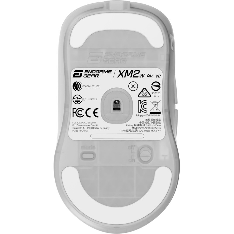 Комп'ютерна миша Endgame Gear XM2w 4k v2 Wireless White Frost (PGW-EG-MOU-082)
