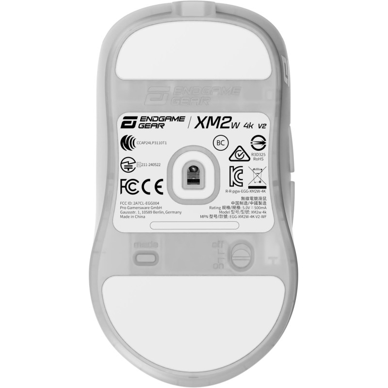 Комп'ютерна миша Endgame Gear XM2w 4k v2 Wireless White Frost (PGW-EG-MOU-082)