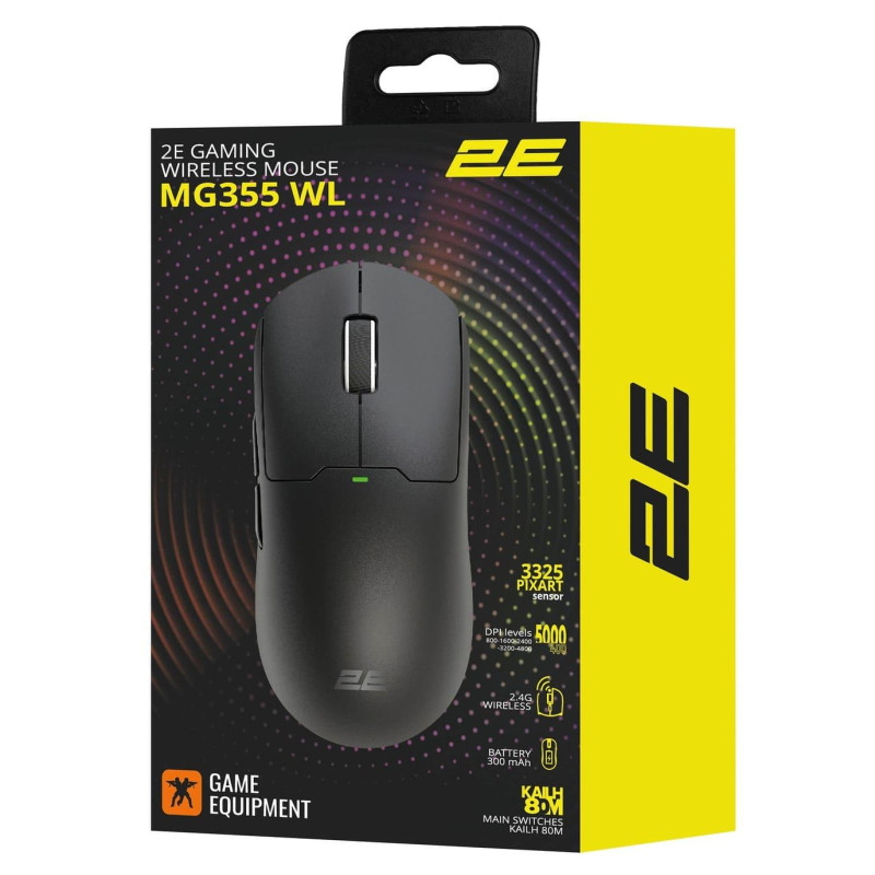 Компьютерная мышь 2E MG355 WL Black (2E-MG355UBK-WL)