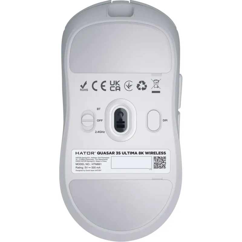 Комп'ютерна миша Hator Quasar 3S Ultima 8K Wireless White (HTM661)