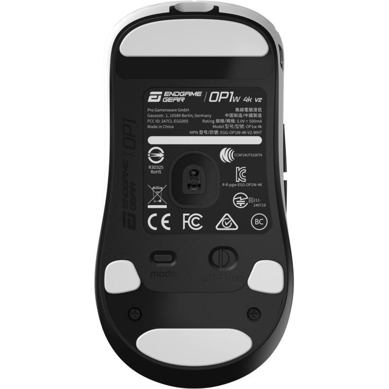 Комп'ютерна миша Endgame Gear OP1w 4k v2 Wireless White (PGW-EG-MOU-072)