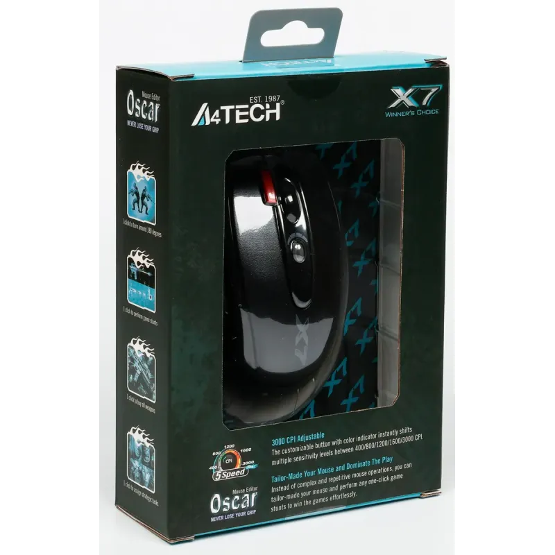 Компьютерная мышь A4Tech X-718BK