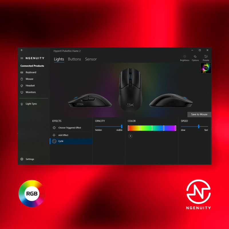 Компьютерная мышь HyperX Pulsefire Haste 2 Black (6N0A7AA)
