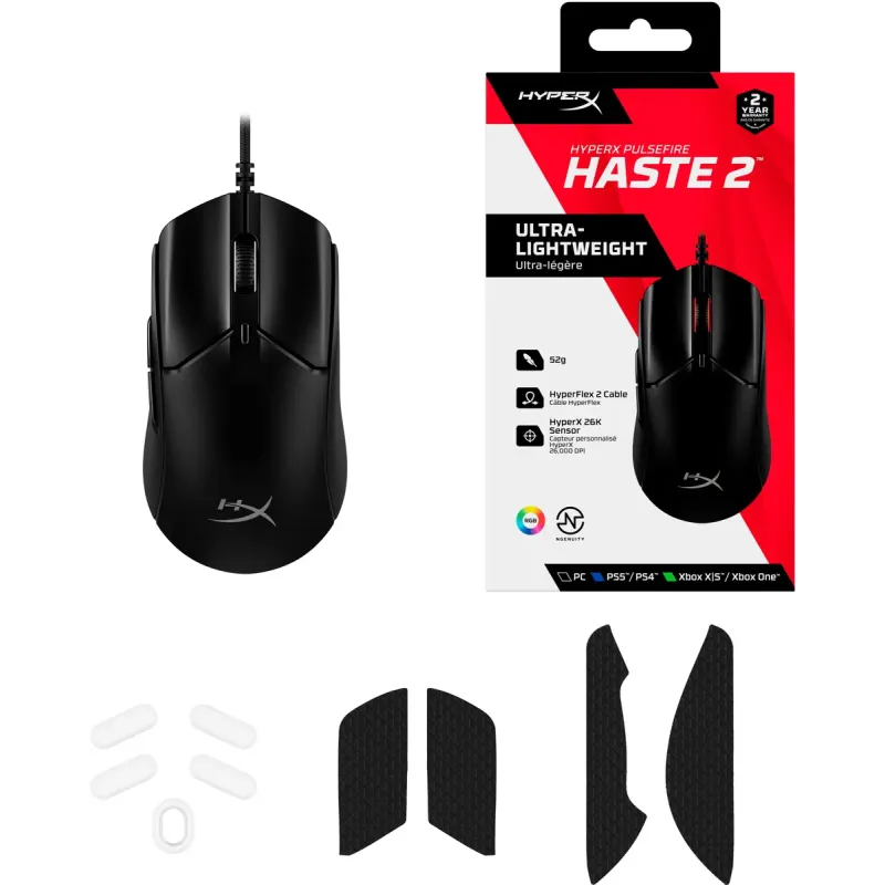Комп'ютерна миша HyperX Pulsefire Haste 2 Black (6N0A7AA)