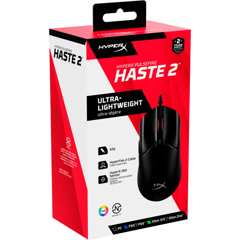 Компьютерная мышь HyperX Pulsefire Haste 2 Black (6N0A7AA)