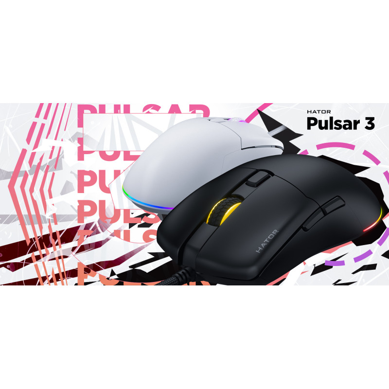 Комп'ютерна миша HATOR Pulsar 3 Black (HTM610)