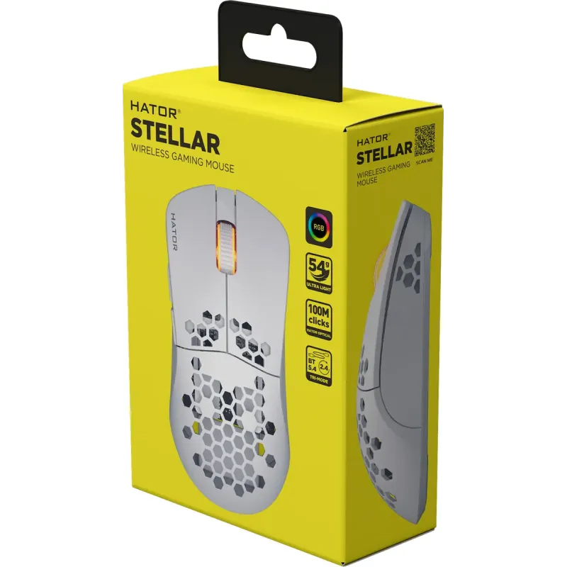 Комп'ютерна миша Hator Stellar Wireless White (HTM651)