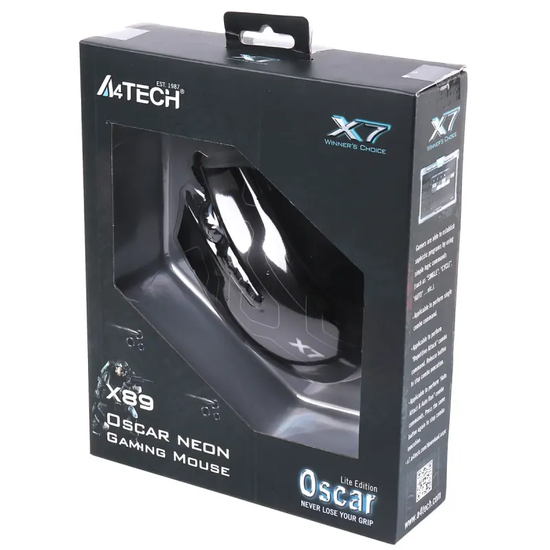 Компьютерная мышь A4Tech X7 Oscar Neon X89 Maze