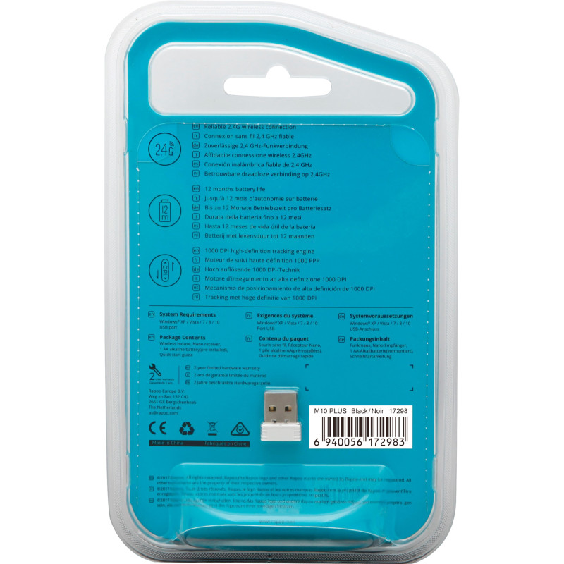 Rapoo  M10 Plus Blue