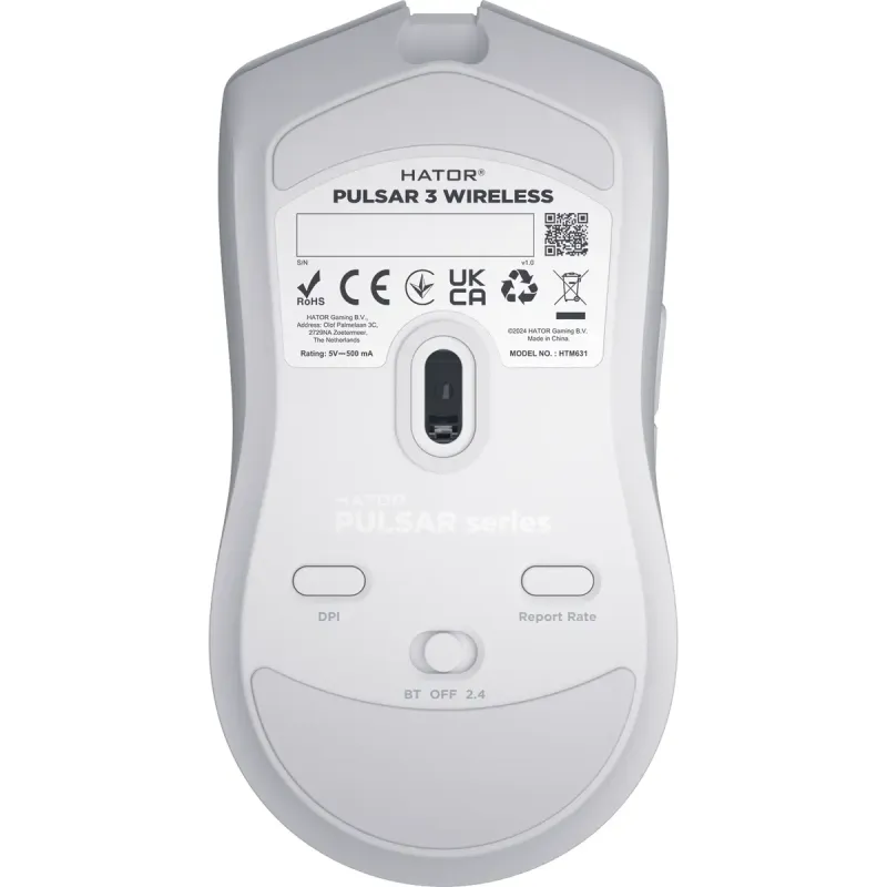 Компьютерная мышь HATOR Pulsar 3 Wireless White (HTM631)