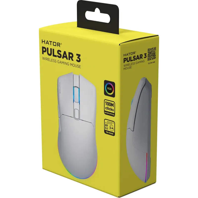 Компьютерная мышь HATOR Pulsar 3 Wireless White (HTM631)