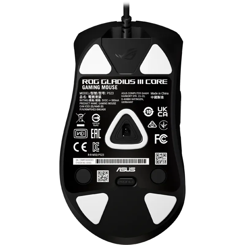 Компьютерная мышь ASUS ROG Gladius III Core Black (90MP04E0-BMUA00)