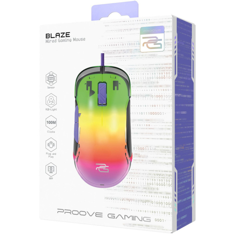 Комп'ютерна миша Proove Gaming Blaze Black/Purple (GMBL00102001)