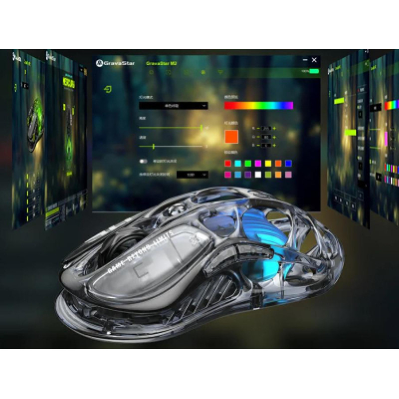 Комп'ютерна миша Gravastar Mercury M2 Transparent Black (GRAVASTARM2_XTAL_BLK)