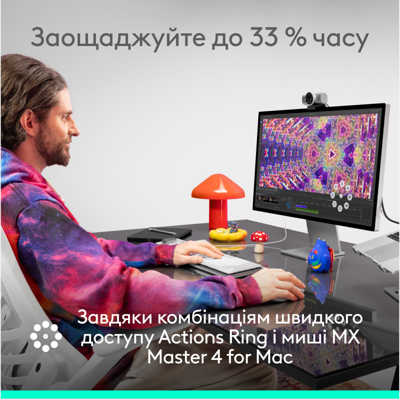Комп'ютерна миша Logitech MX Master 4 для Mac White Silver (910-007576, 910-007574)