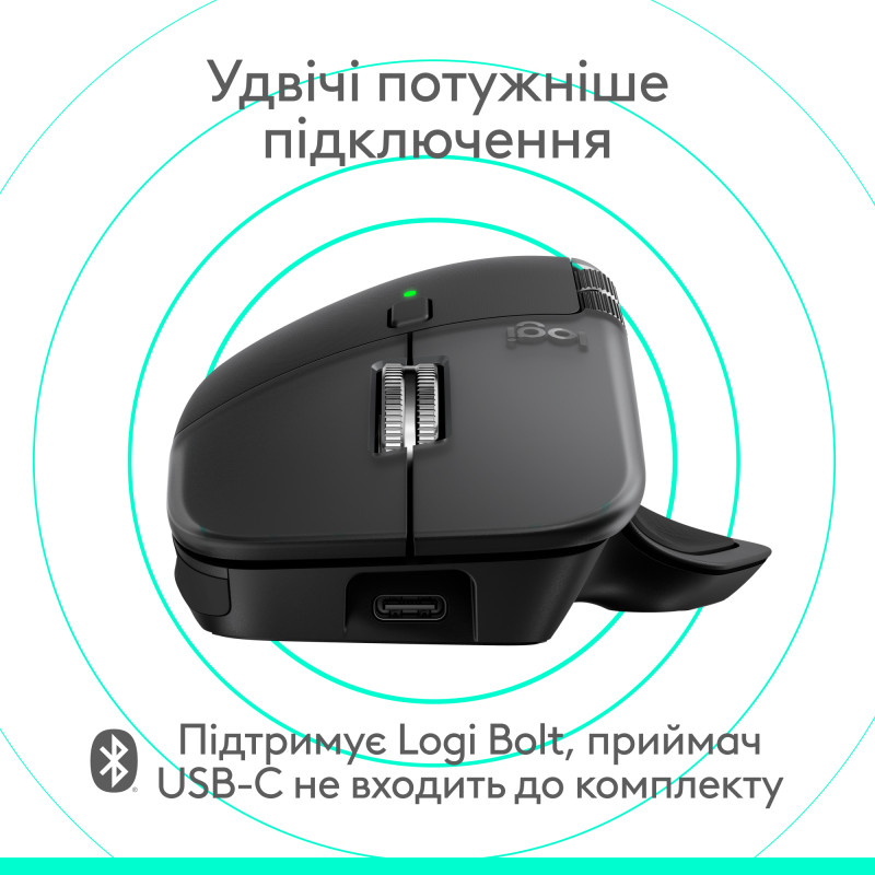Комп'ютерна миша Logitech MX Master 4 для Mac Space Black (910-007577, 910-007575)