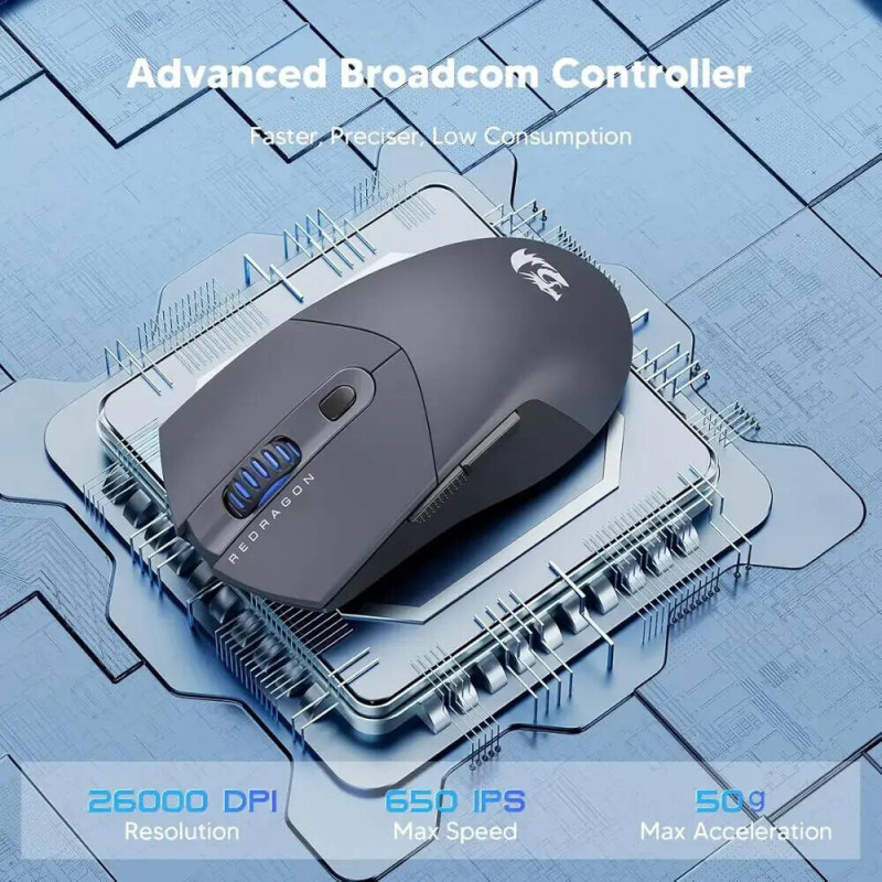 Компьютерная мышь Redragon ST4R Pro M917GB-PRO Black (72209)