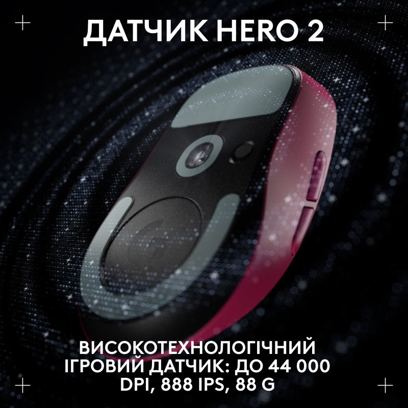 Компьютерная мышь Logitech Pro X Superlight 2 Dex Pink (910-007371, 910-007373)