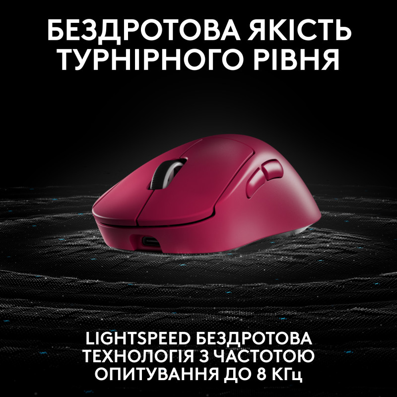 Компьютерная мышь Logitech Pro X Superlight 2 Dex Pink (910-007371, 910-007373)