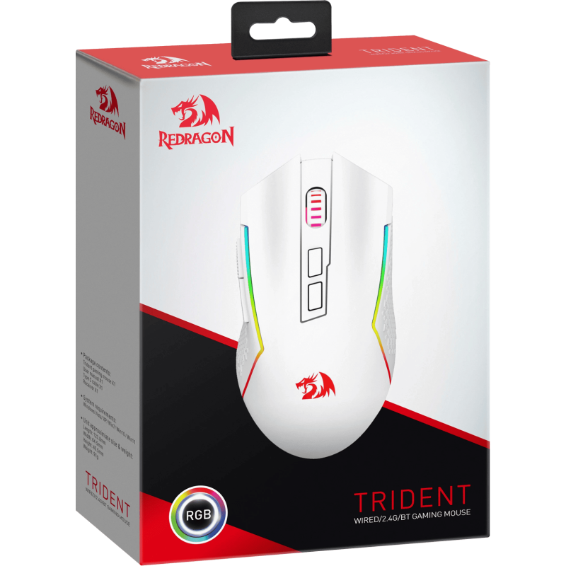 Компьютерная мышь Redragon Trident White (71864)