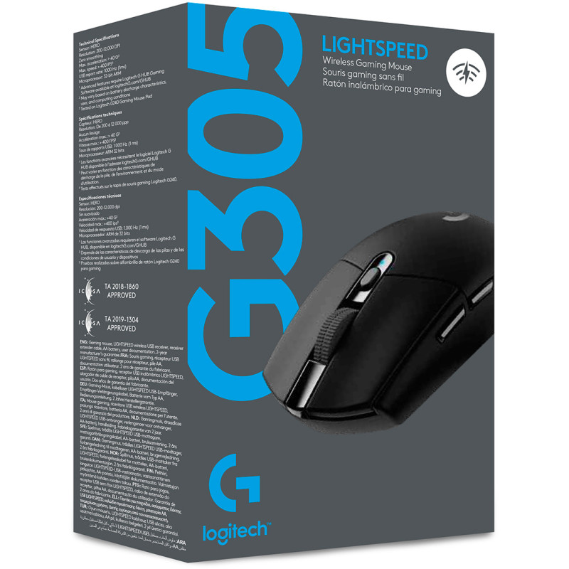 Logitech G305 Lightspeed Black (910-005282, 910-005280)