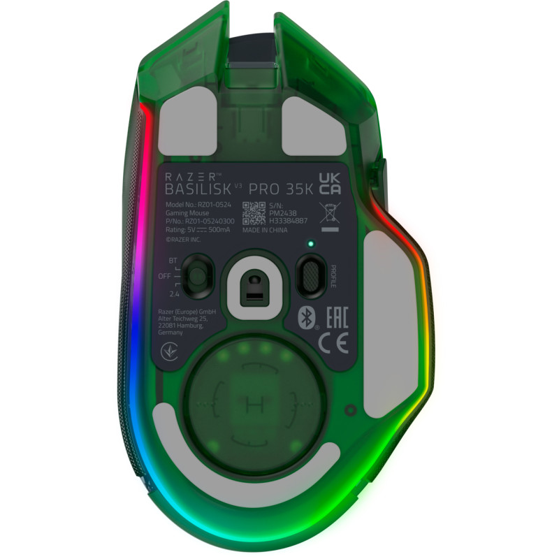 Компьютерная мышь Razer Basilisk V3 PRO Wireless 35K Phantom Green (RZ01-05240300-R3G1)
