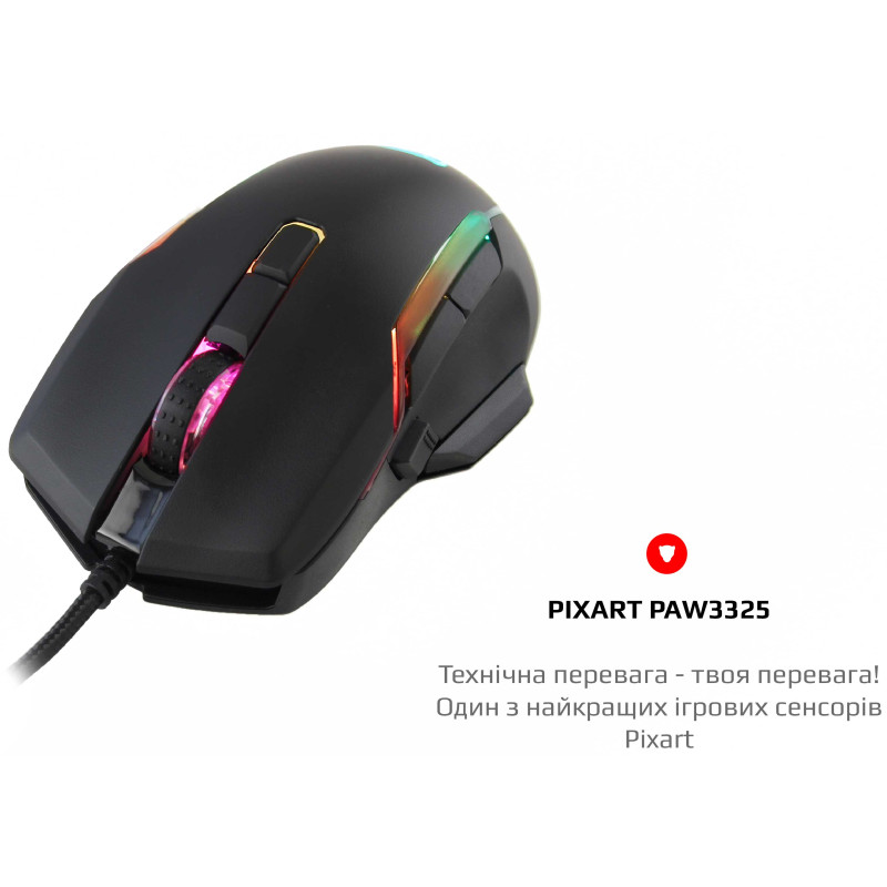 Компьютерная мышь Motospeed V90 RGB USB Black (mtv90)