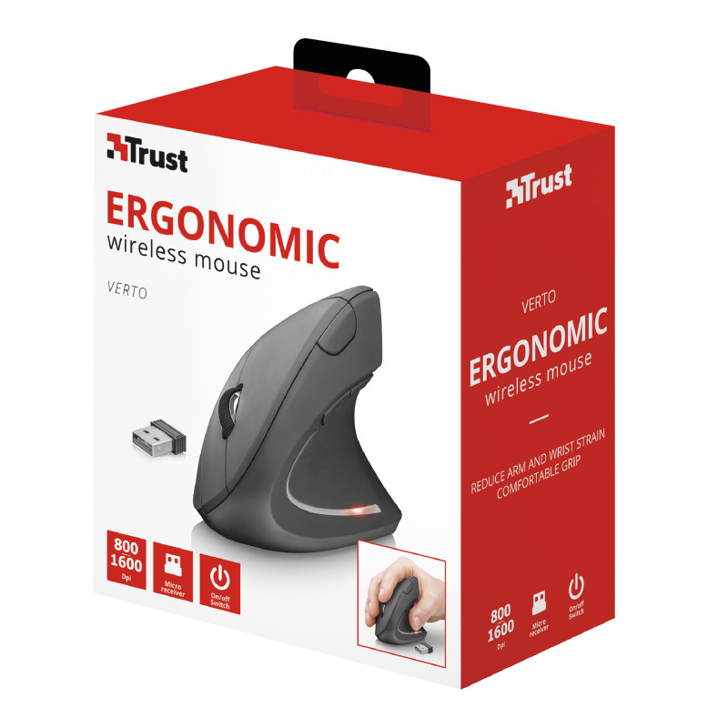 Trust Verto Wireless Ergonomic Mouse (22879)