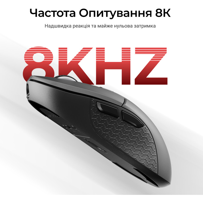 Комп'ютерна миша Keychron M3 Wireless/Bluetooth/USB Black PAW3950 (M3-A23)