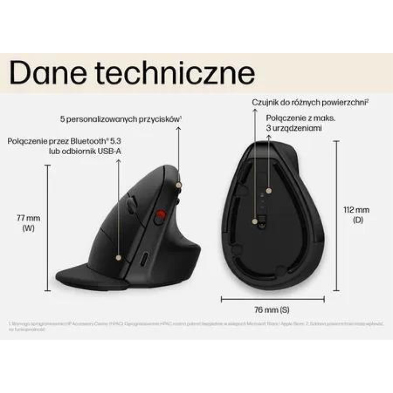 Комп'ютерна миша HP 925 Ergonomic (6H1A5AA)