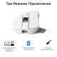 Комп'ютерна миша Keychron M6S Wireless/Bluetooth/USB White PAW3311 (M6S-B72)