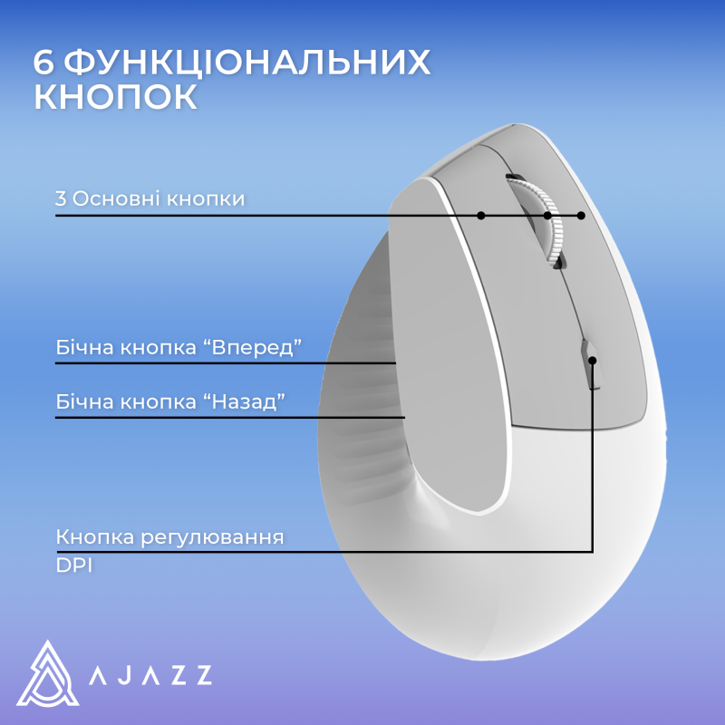 Комп'ютерна миша Ajazz i300 White (i300-W)