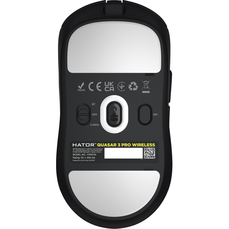 Комп'ютерна миша HATOR Quasar 3 PRO Wireless Black (HTM740)