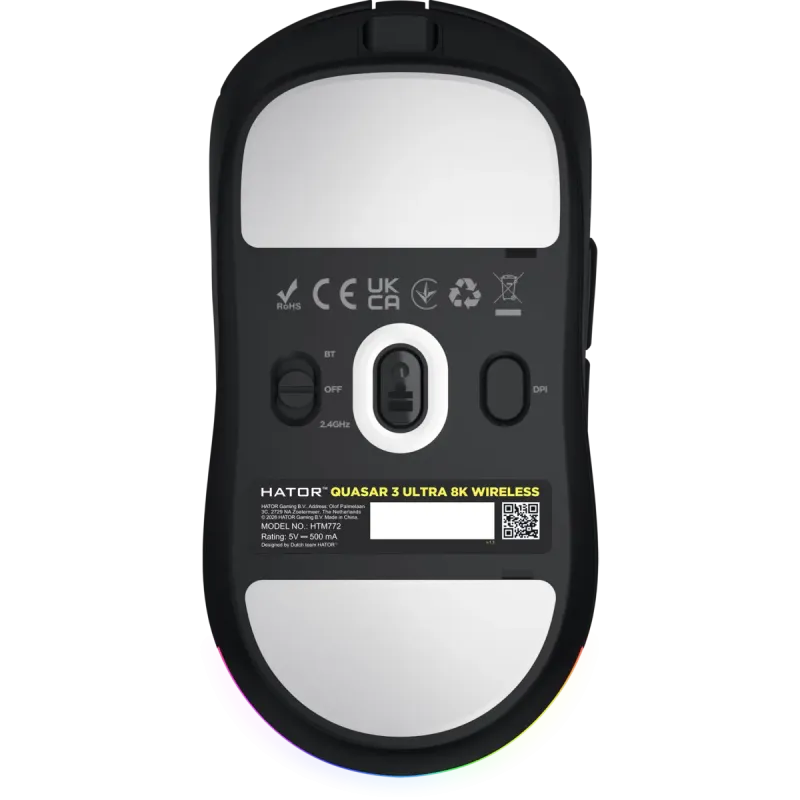 Компьютерная мышь HATOR Quasar 3 ULTRA 8K Wireless Black (HTM772)