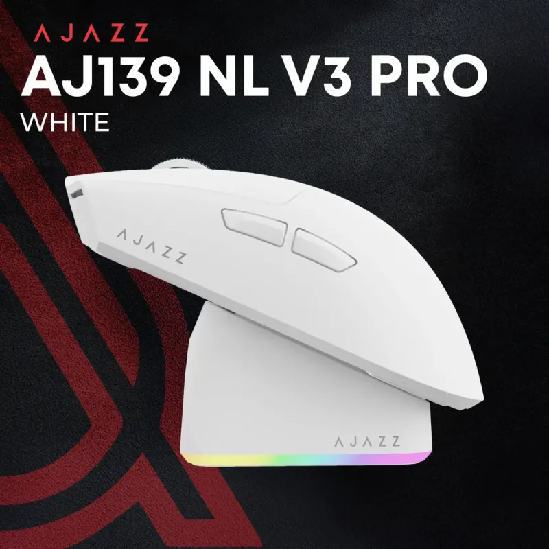 Комп'ютерна миша Ajazz AJ139 Near Link V3 Pro+ White (AJ139-NL-V3-PRO-W)