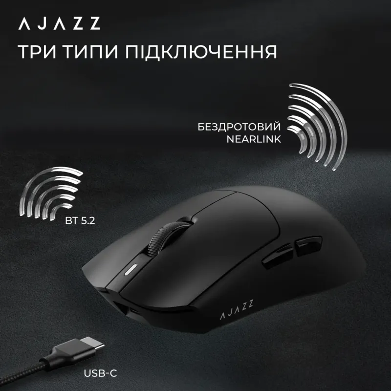 Комп'ютерна миша Ajazz AJ139 Near Link V3 Pro+ Black (AJ139-NL-V3-PRO-B)